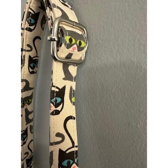 Bungalow 360 Cat Pattern Crossbody Bag - Cream and Black - Picture 4 of 15